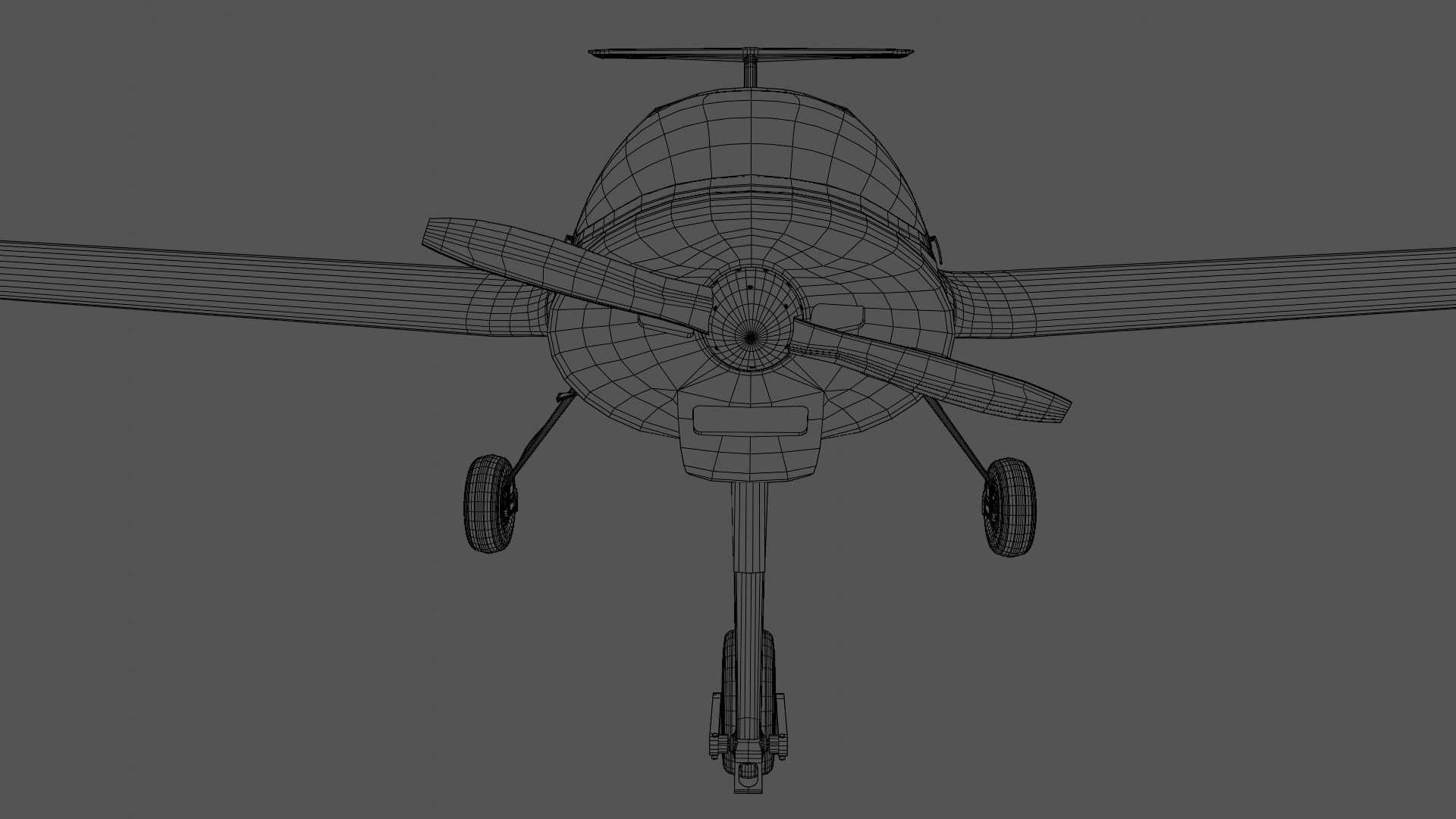Aircraft Diamond DA20 3D model_15