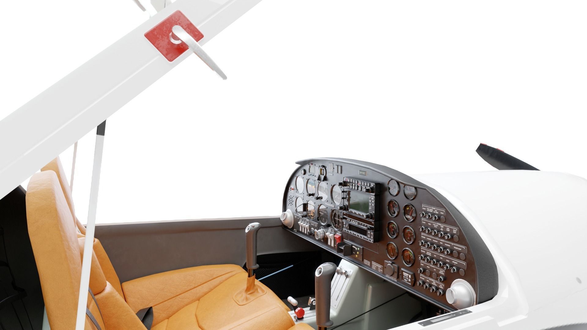 Aircraft Diamond DA20 3D model_8