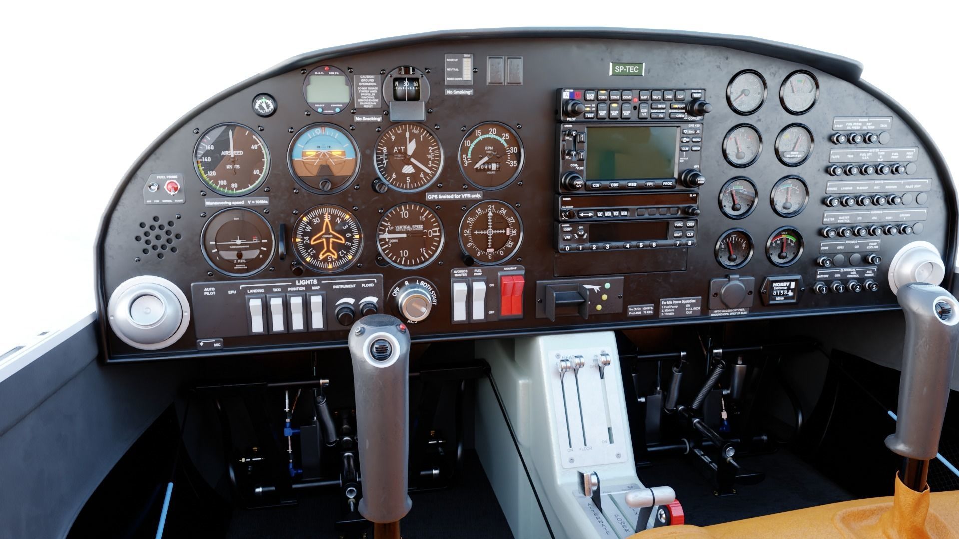 Aircraft Diamond DA20 3D model_9