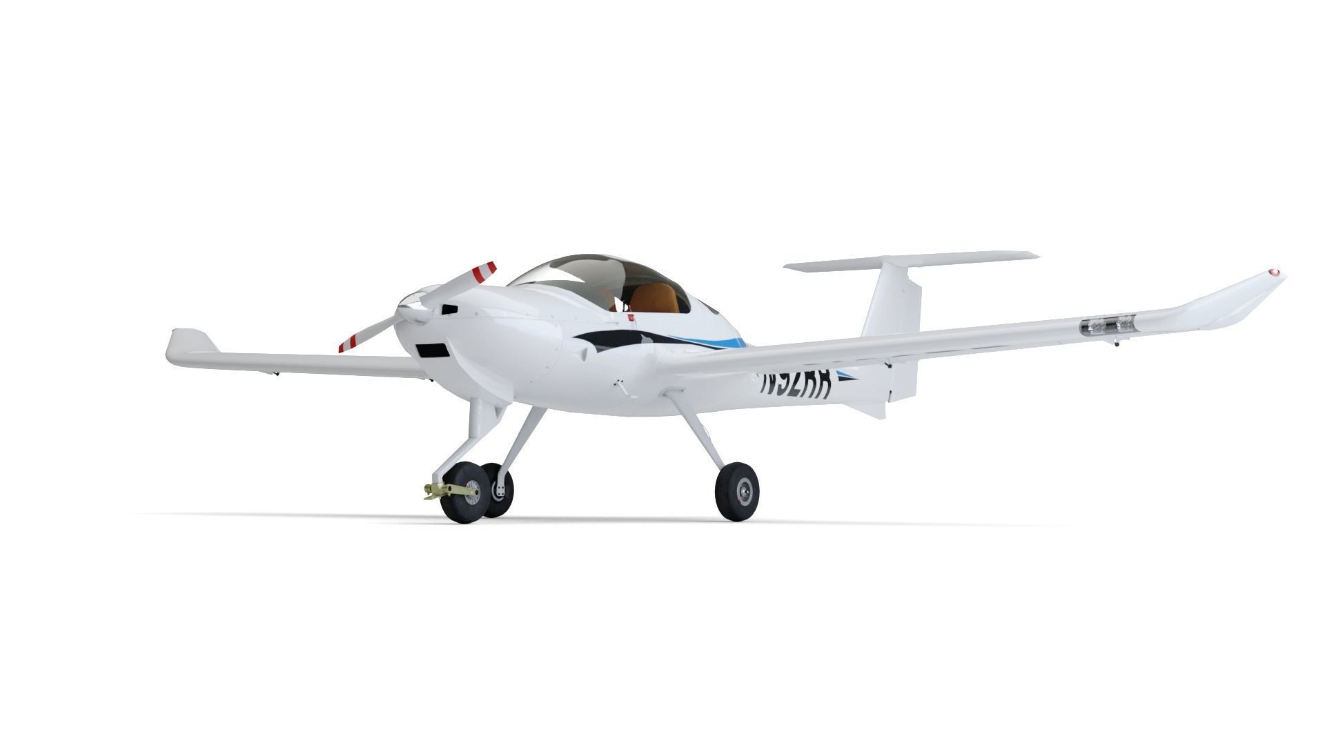Aircraft Diamond DA20 3D model_3