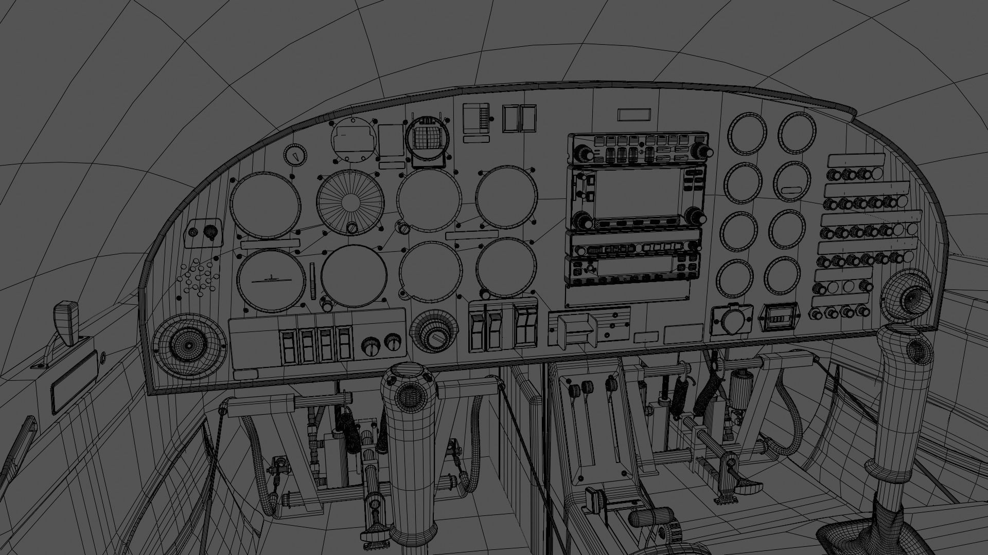 Aircraft Diamond DA20 3D model_19