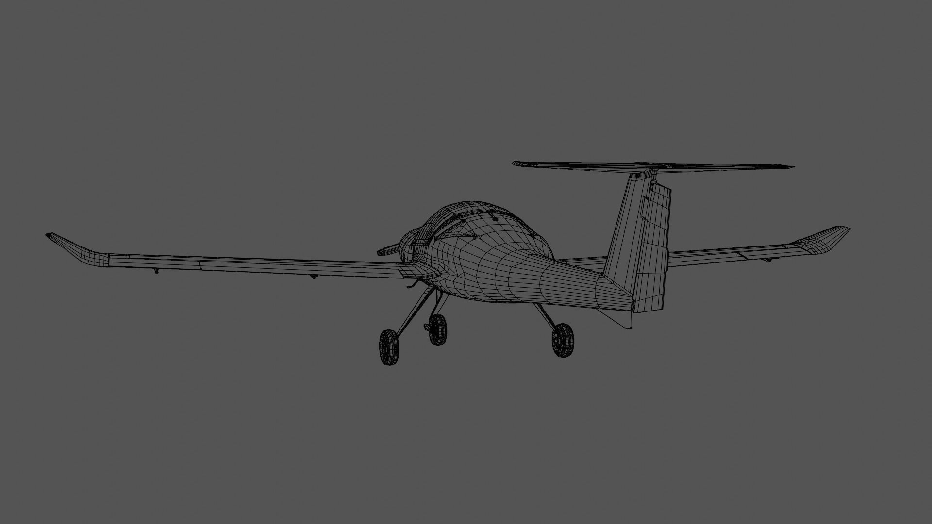 Aircraft Diamond DA20 3D model_14