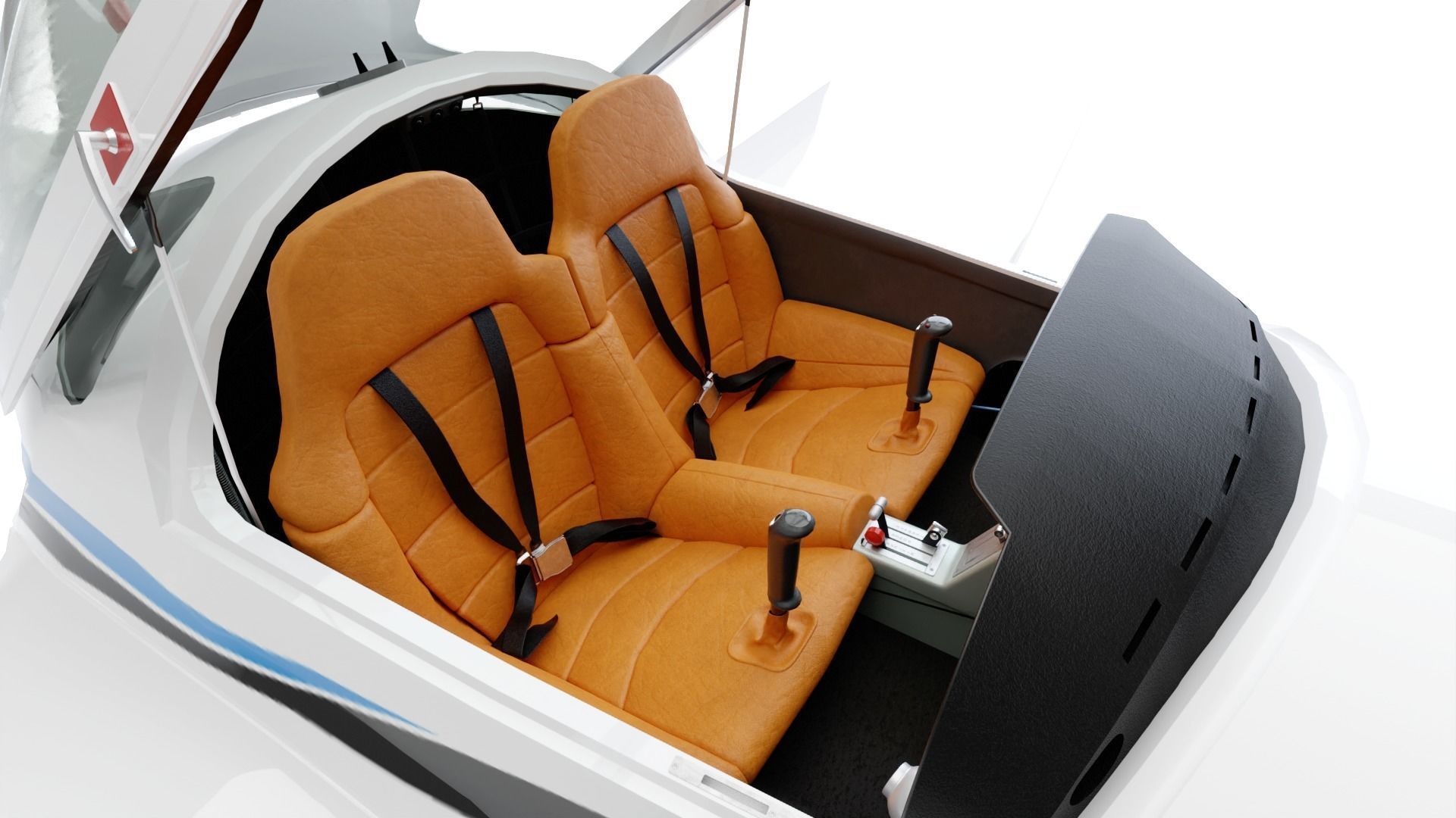 Aircraft Diamond DA20 3D model_7