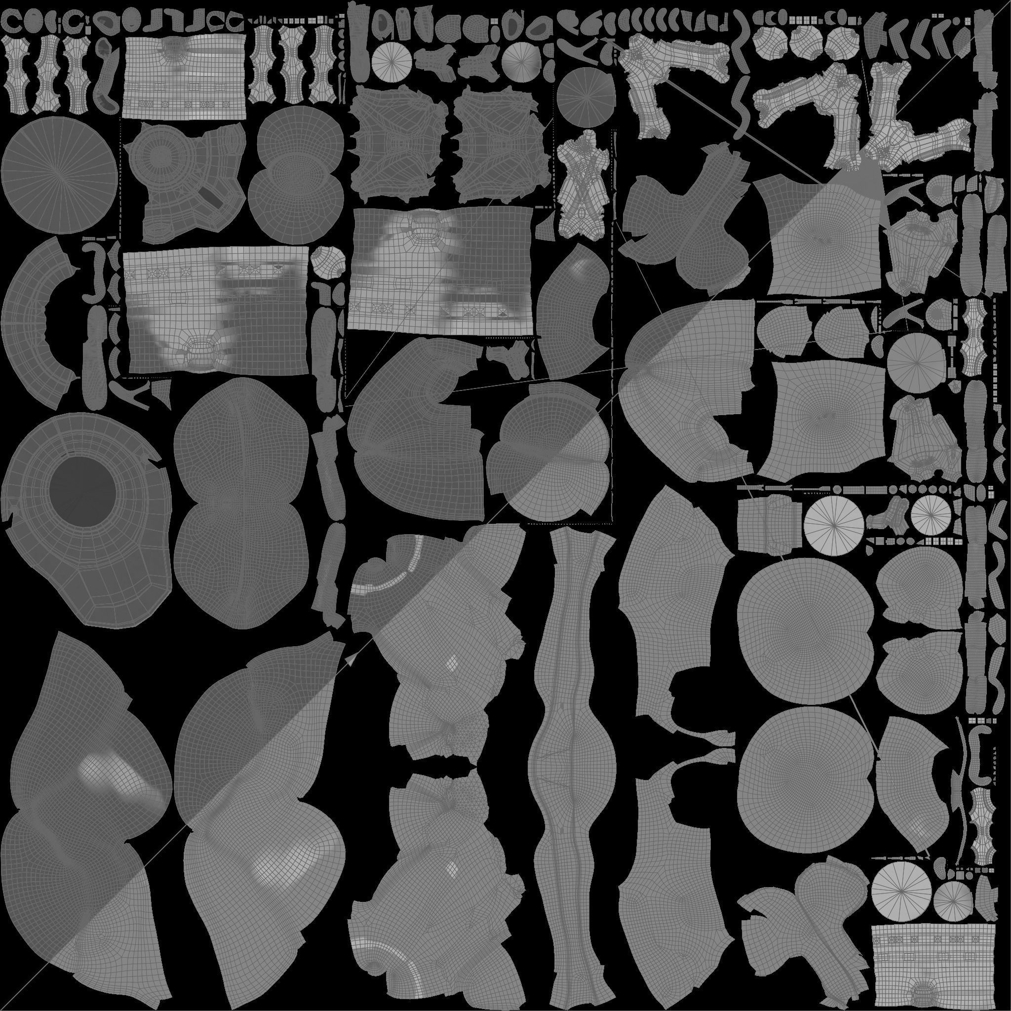 Military Mech Robot Photorealistic Low-poly 3D model_28