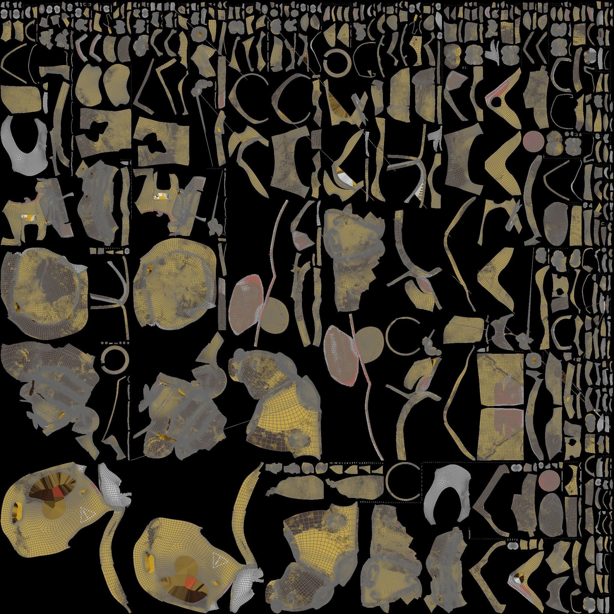 Military Mech Robot Photorealistic Low-poly 3D model_26