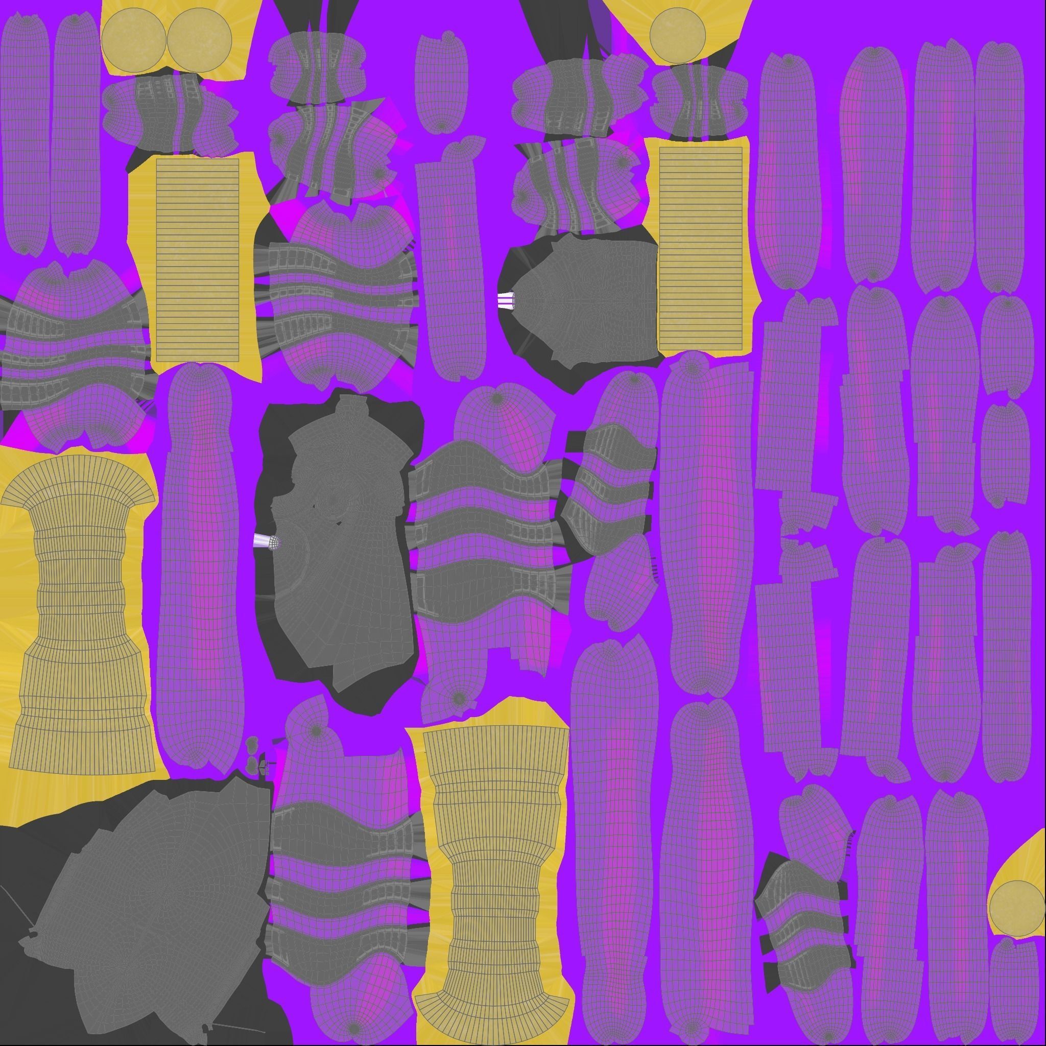 Military Mech Robot Photorealistic Low-poly 3D model_29