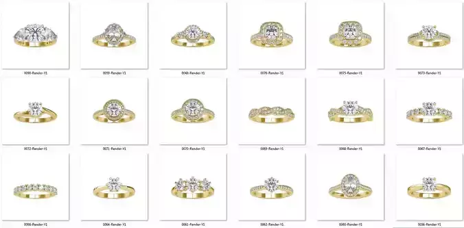 wedding ring 100 stl file with rander images and video