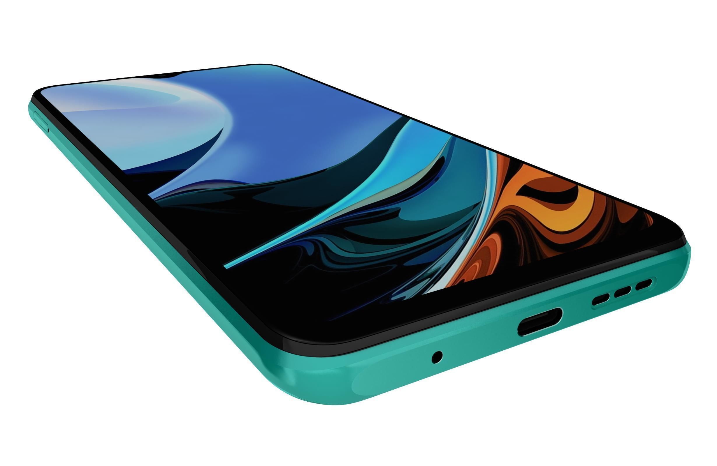 Xiaomi Redmi 9T Ocean Green 3D model_13