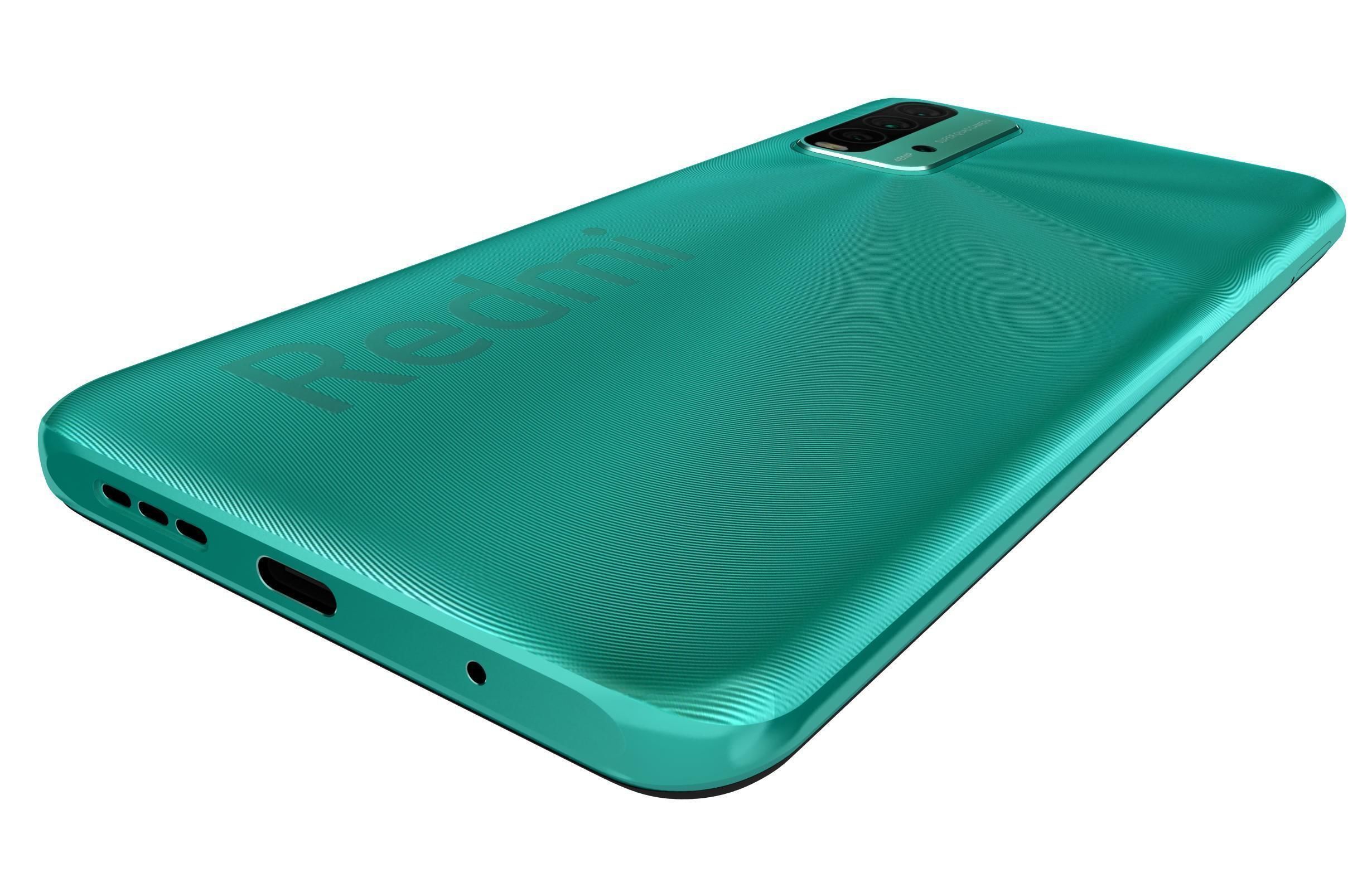Xiaomi Redmi 9T Ocean Green 3D model_15