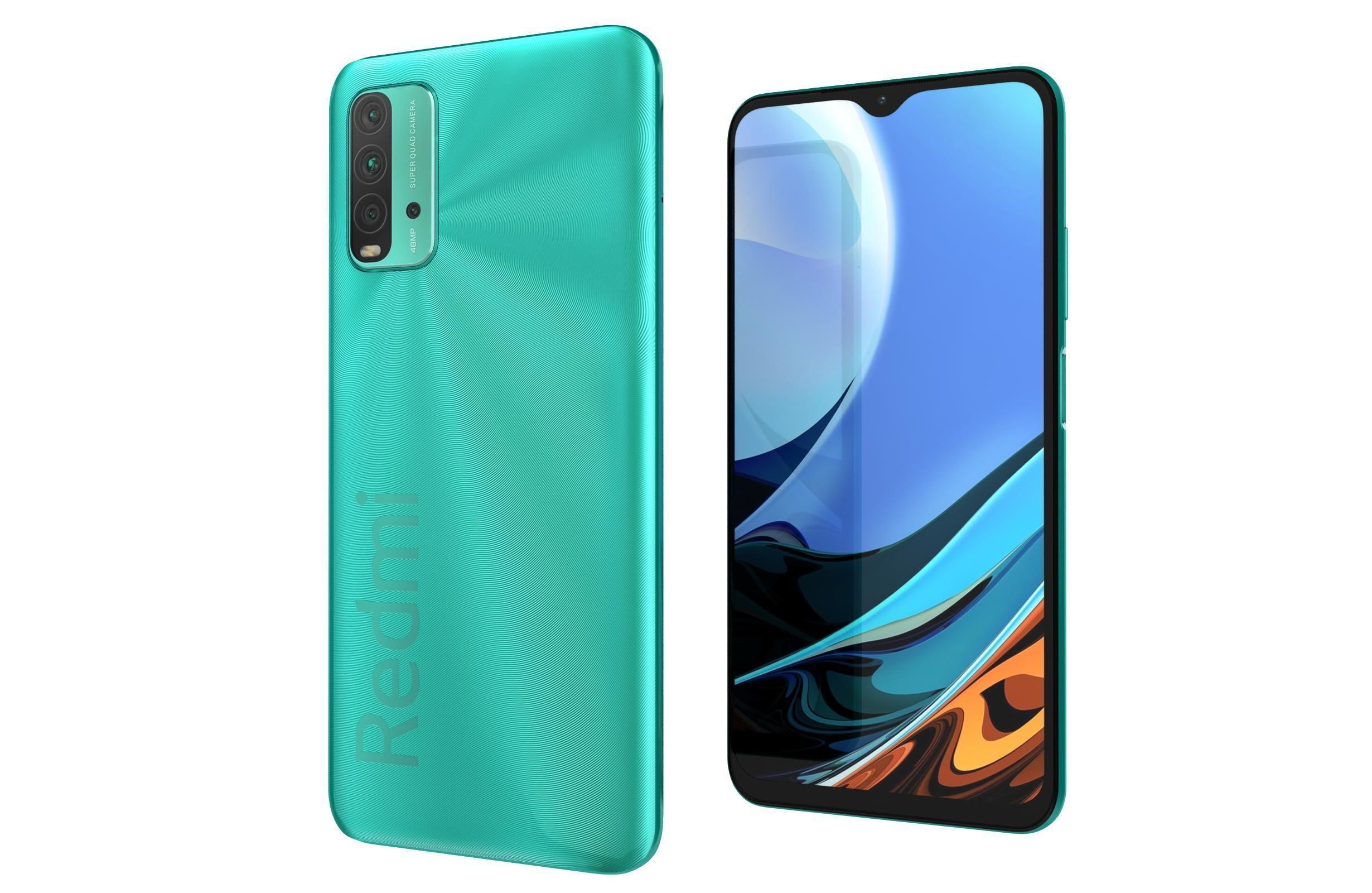 Xiaomi Redmi 9T Ocean Green 3D model_7