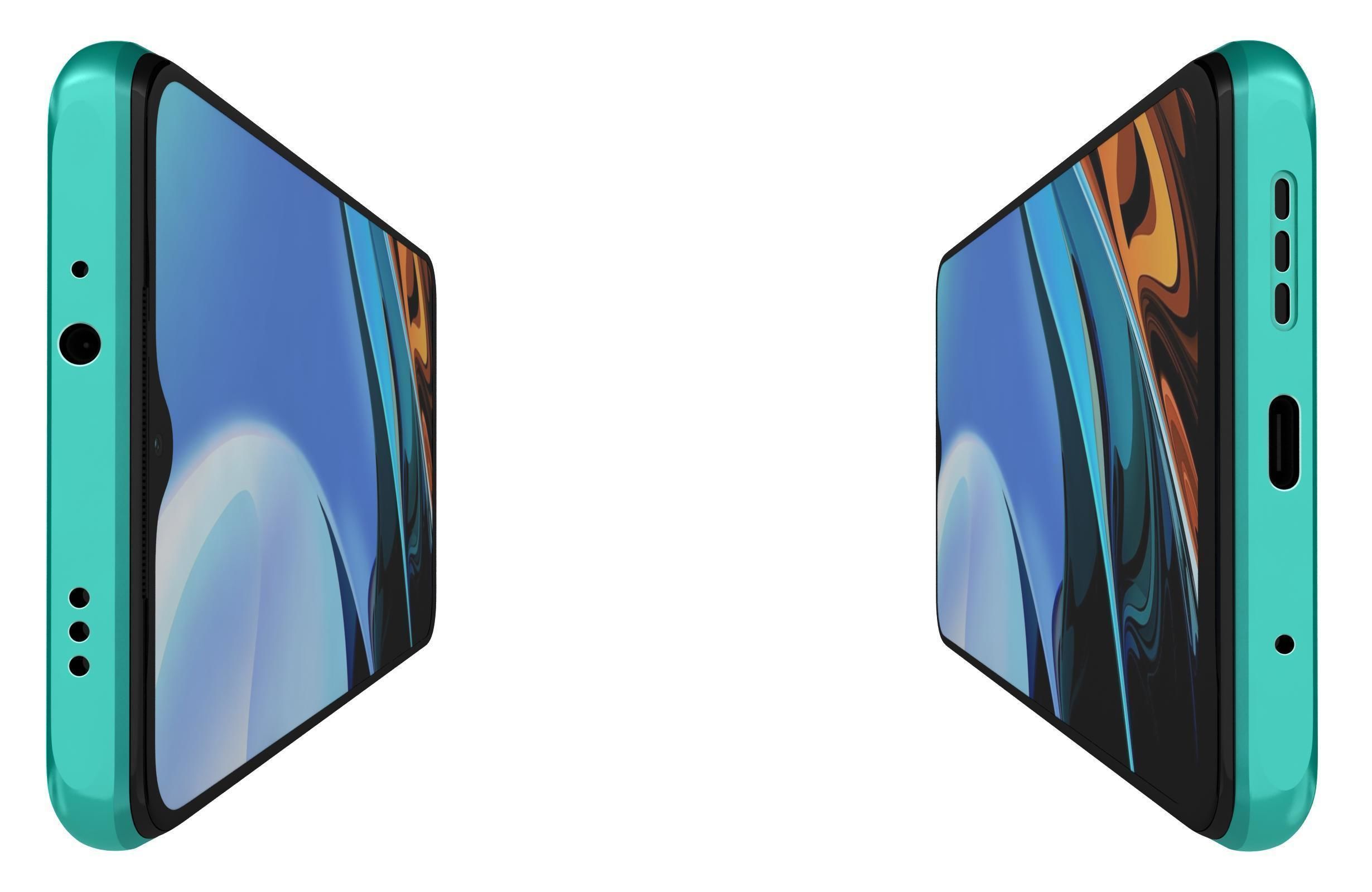 Xiaomi Redmi 9T Ocean Green 3D model_8