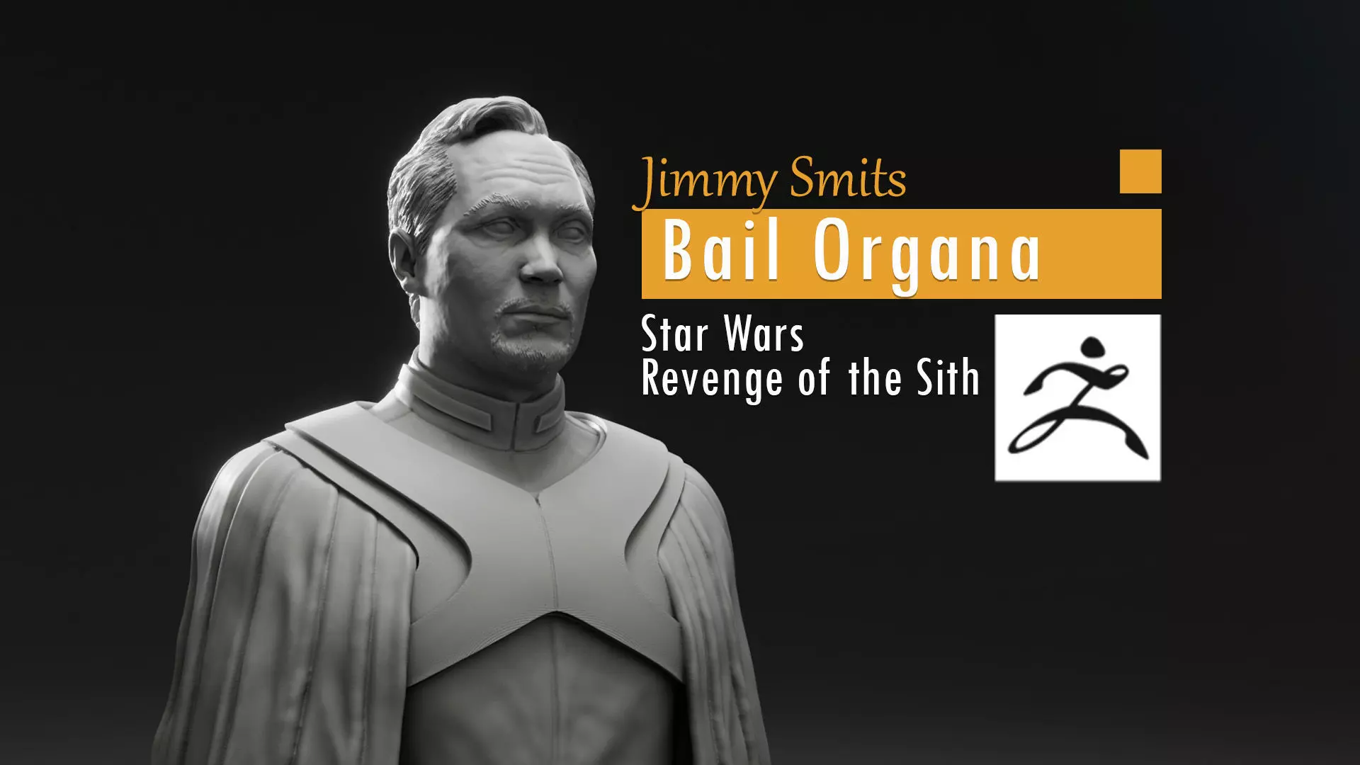 Jimmy Smits - Bail Organa - Star Wars Revenge of the Sith 3D print model_0