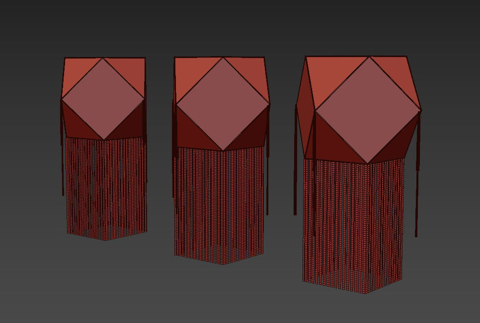 vesak lantern 3D model Low-poly 3D model_5