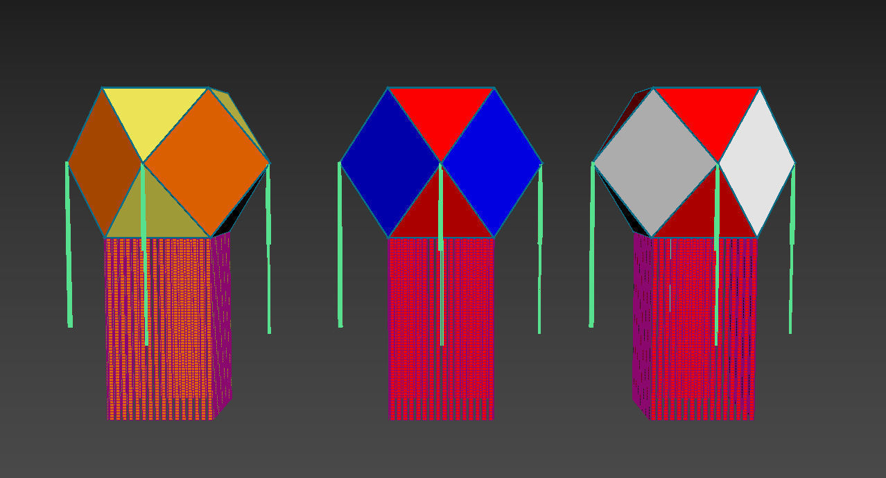 vesak lantern 3D model Low-poly 3D model_3