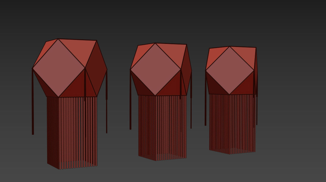 vesak lantern 3D model Low-poly 3D model_4