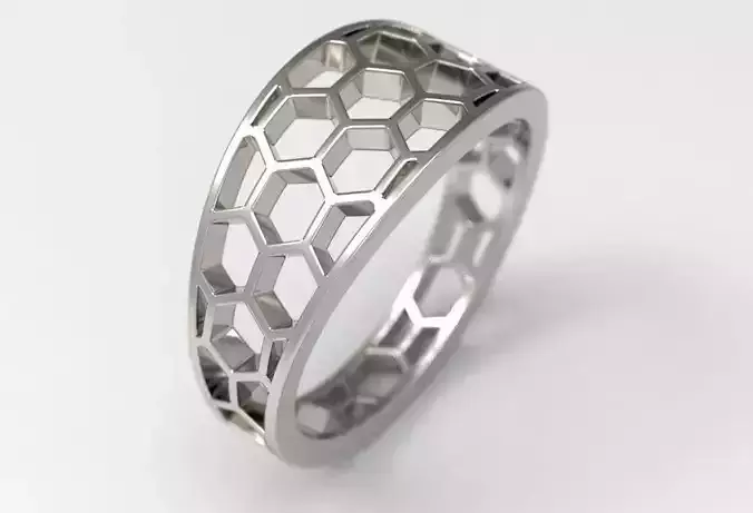 Honeycomb ring 00