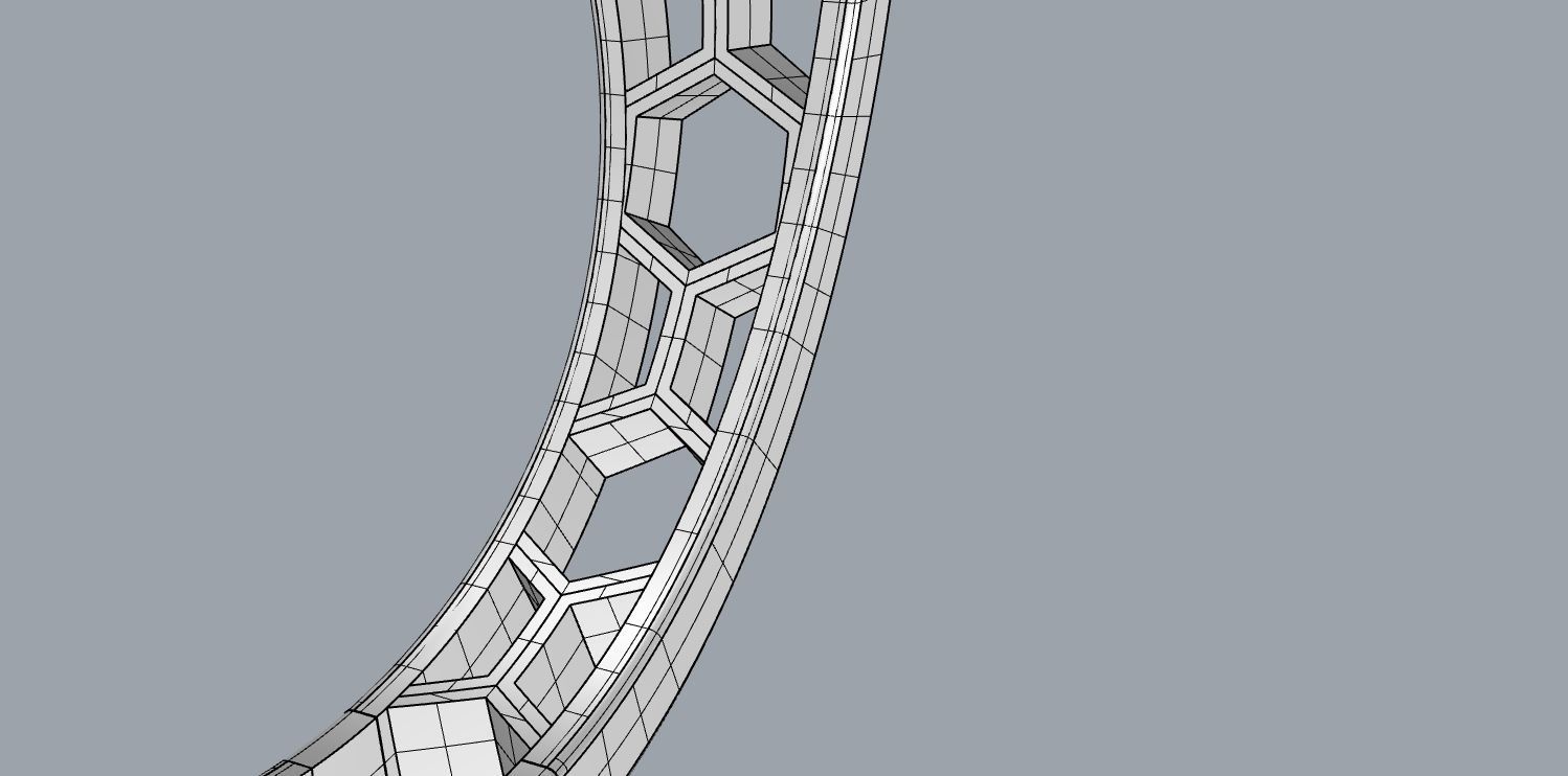 Honeycomb ring 00 3D print model_11