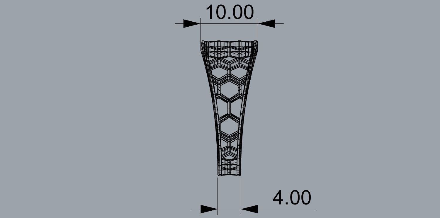 Honeycomb ring 00 3D print model_2