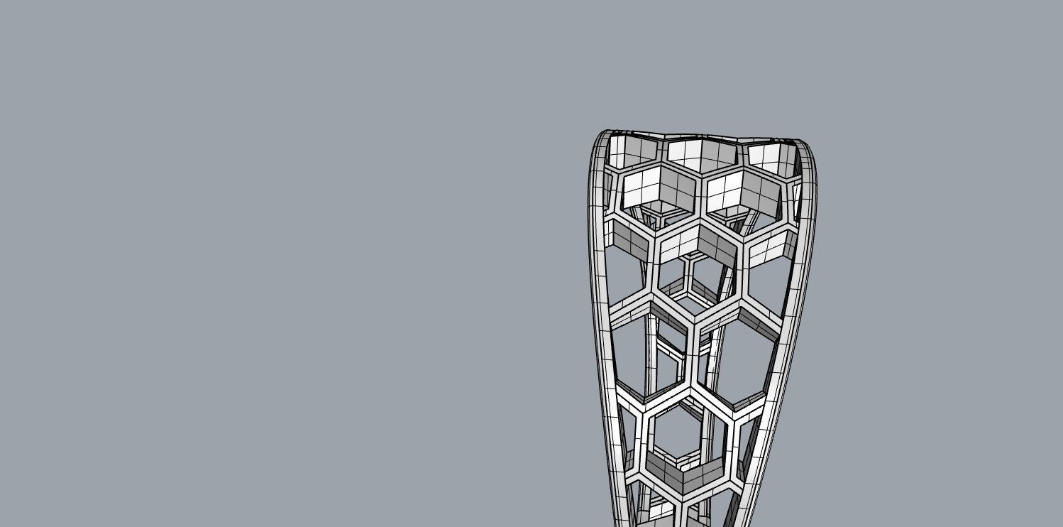 Honeycomb ring 00 3D print model_9
