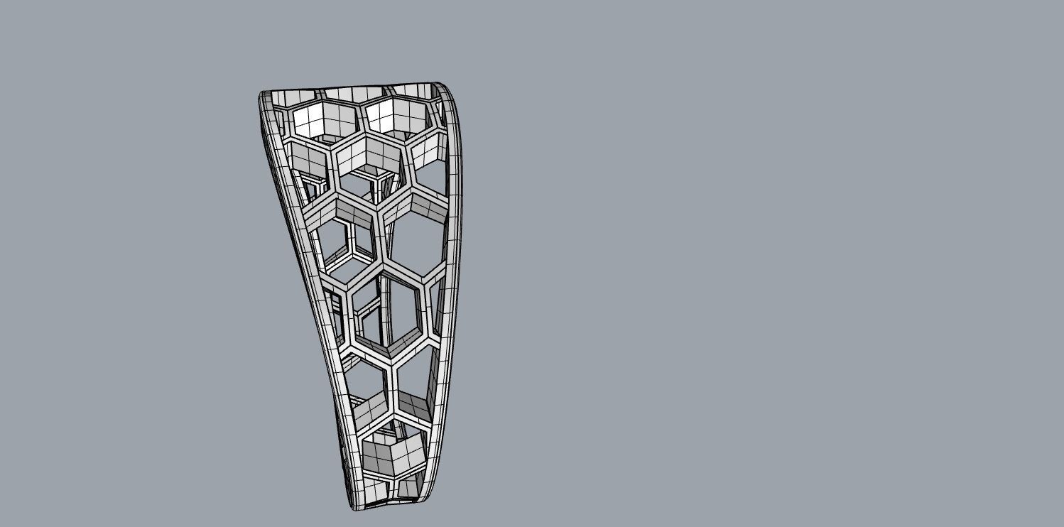 Honeycomb ring 00 3D print model_8