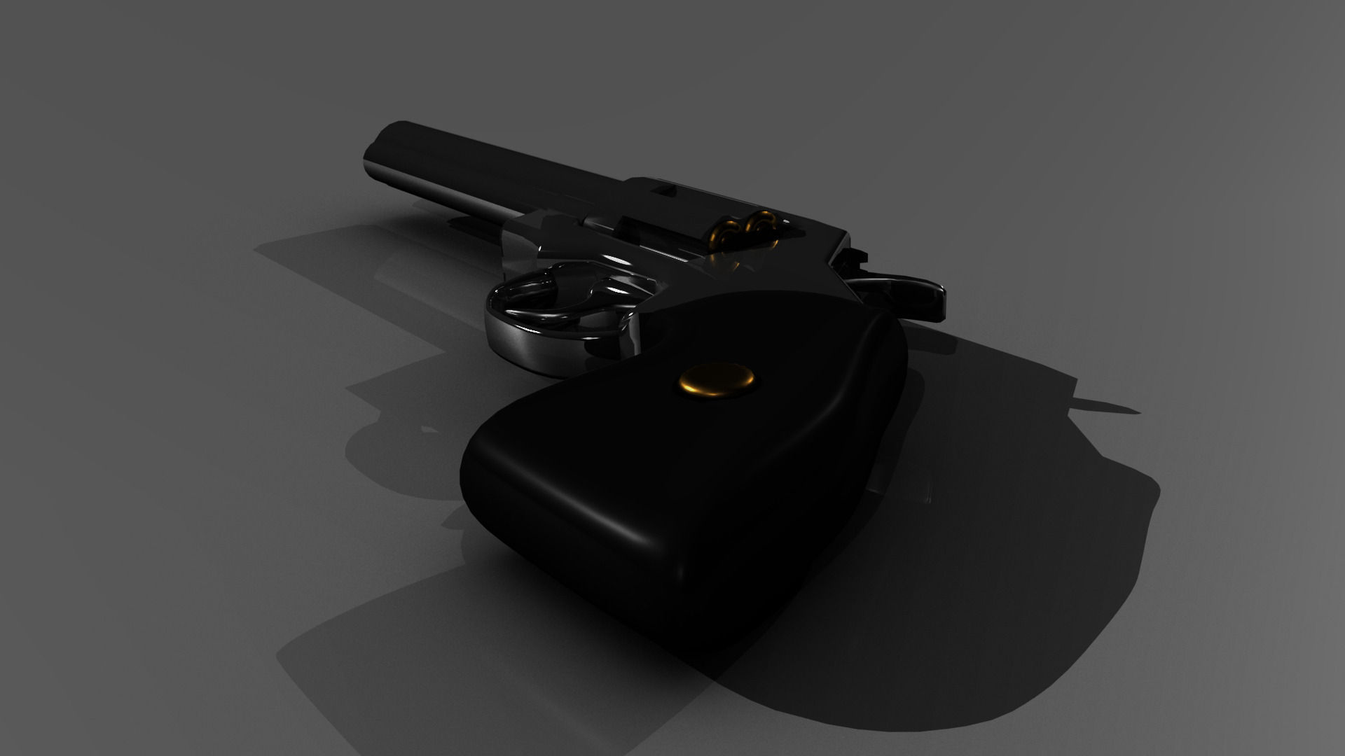 Colt Python Low-poly 3D model_2
