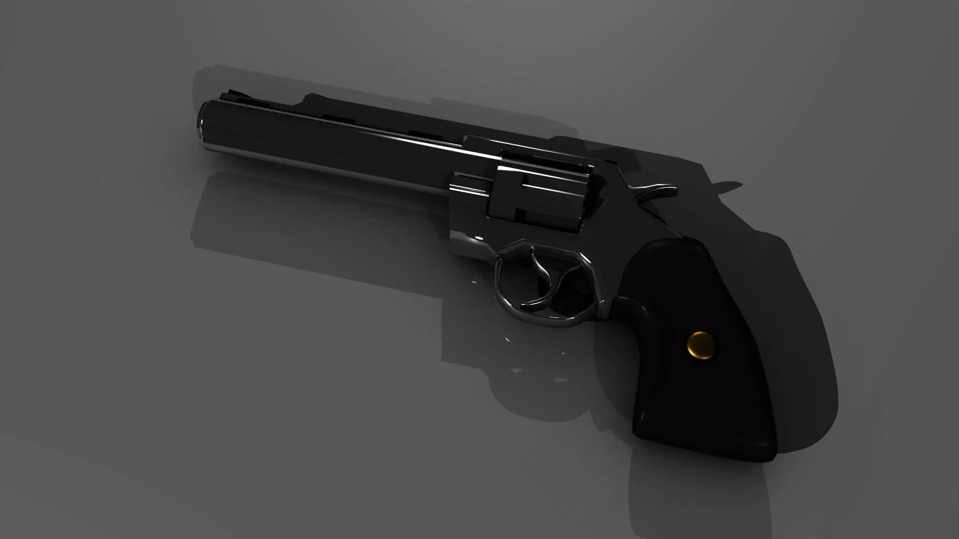 Colt Python Low-poly 3D model_0