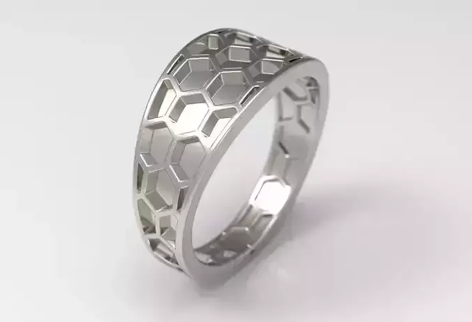 Honeycomb ring 01