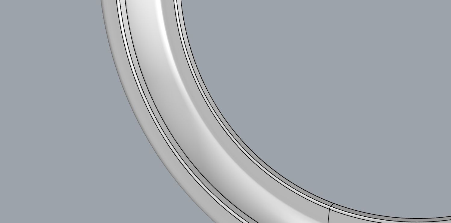 Cute Rabbit Ears Ring 3D print model_13