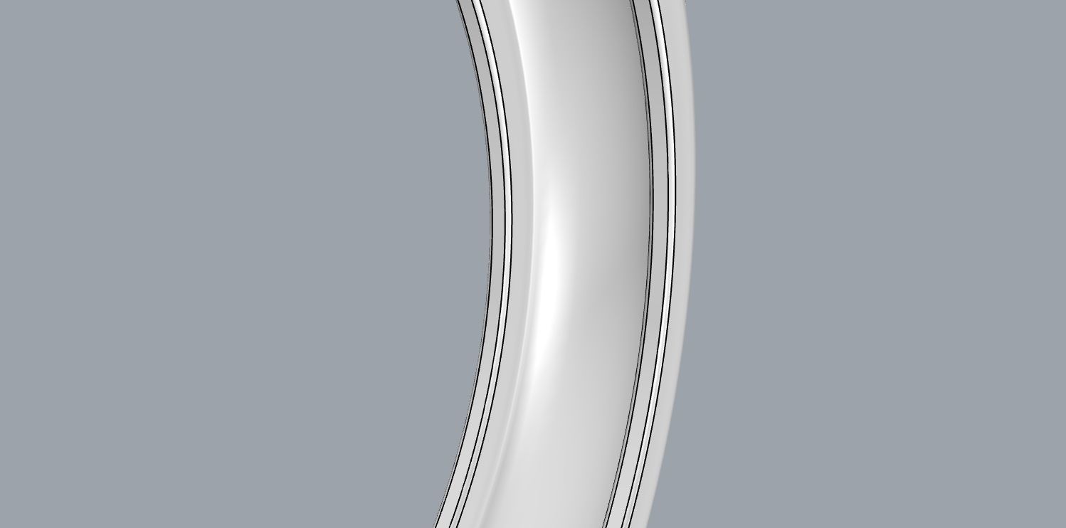 Cute Rabbit Ears Ring 3D print model_12