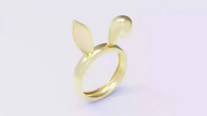 Cute Rabbit Ears Ring