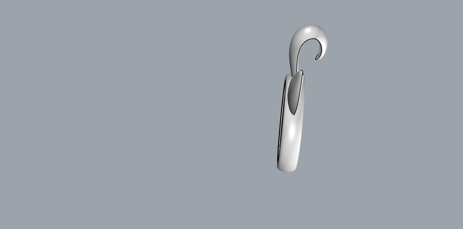 Cute Rabbit Ears Ring 3D print model_7