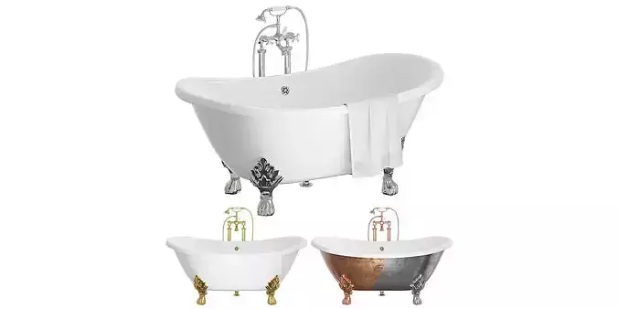 Devon and Devon Cherie Bath BLENDER 3D Model Cycles 