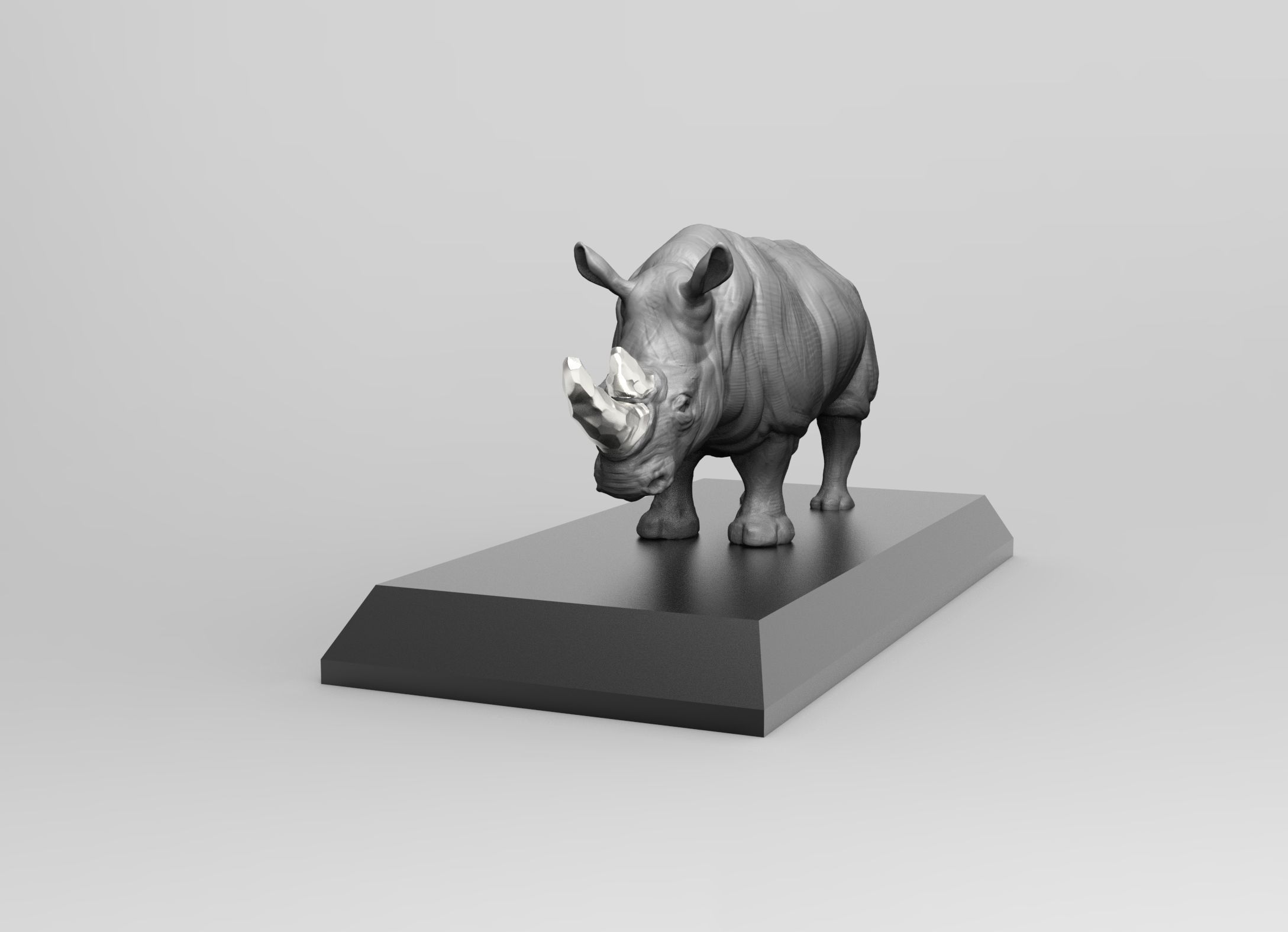 DC003S - Rhino - Endangered Animal Series 3D print model_7