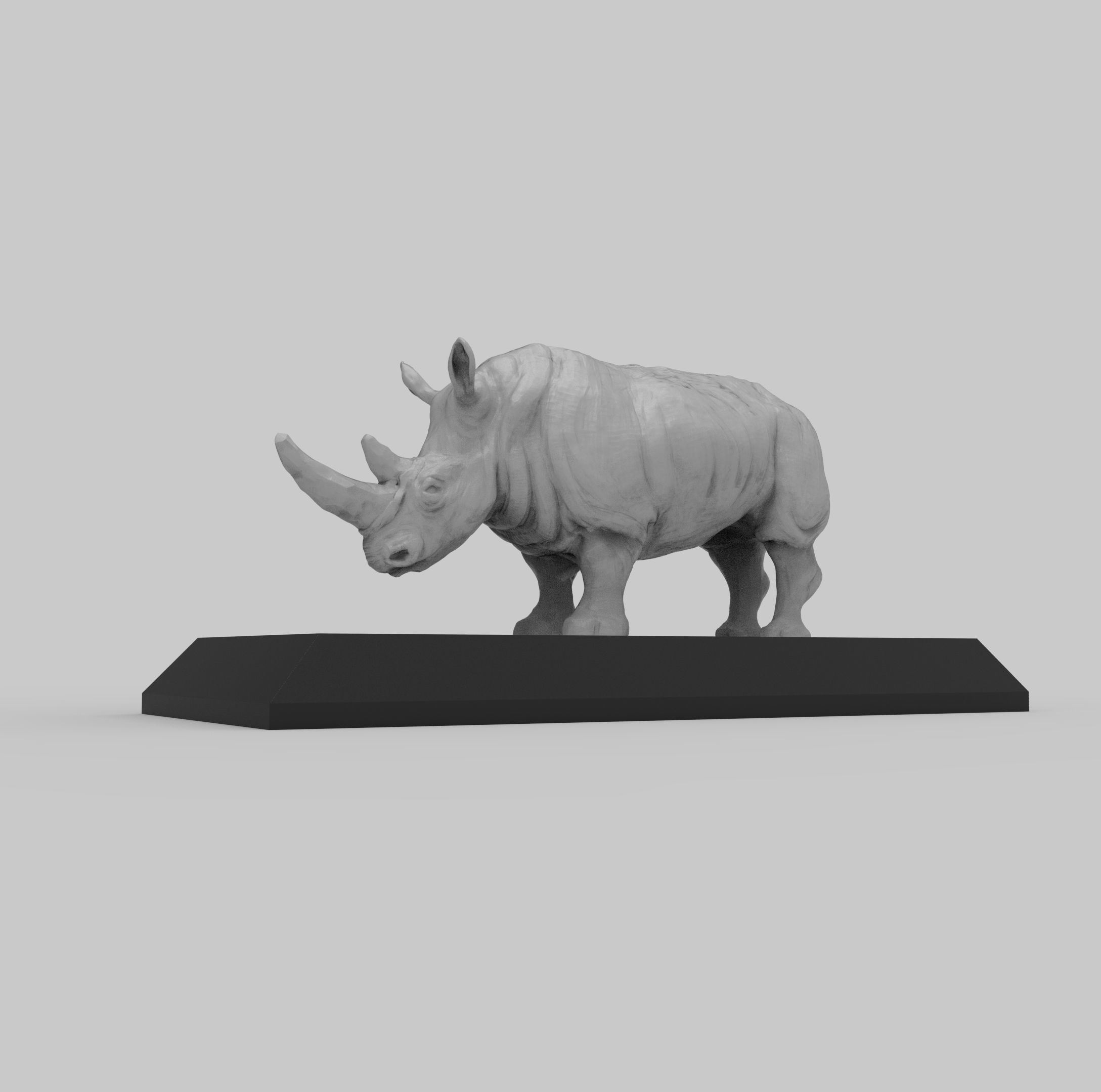 DC003S - Rhino - Endangered Animal Series 3D print model_1