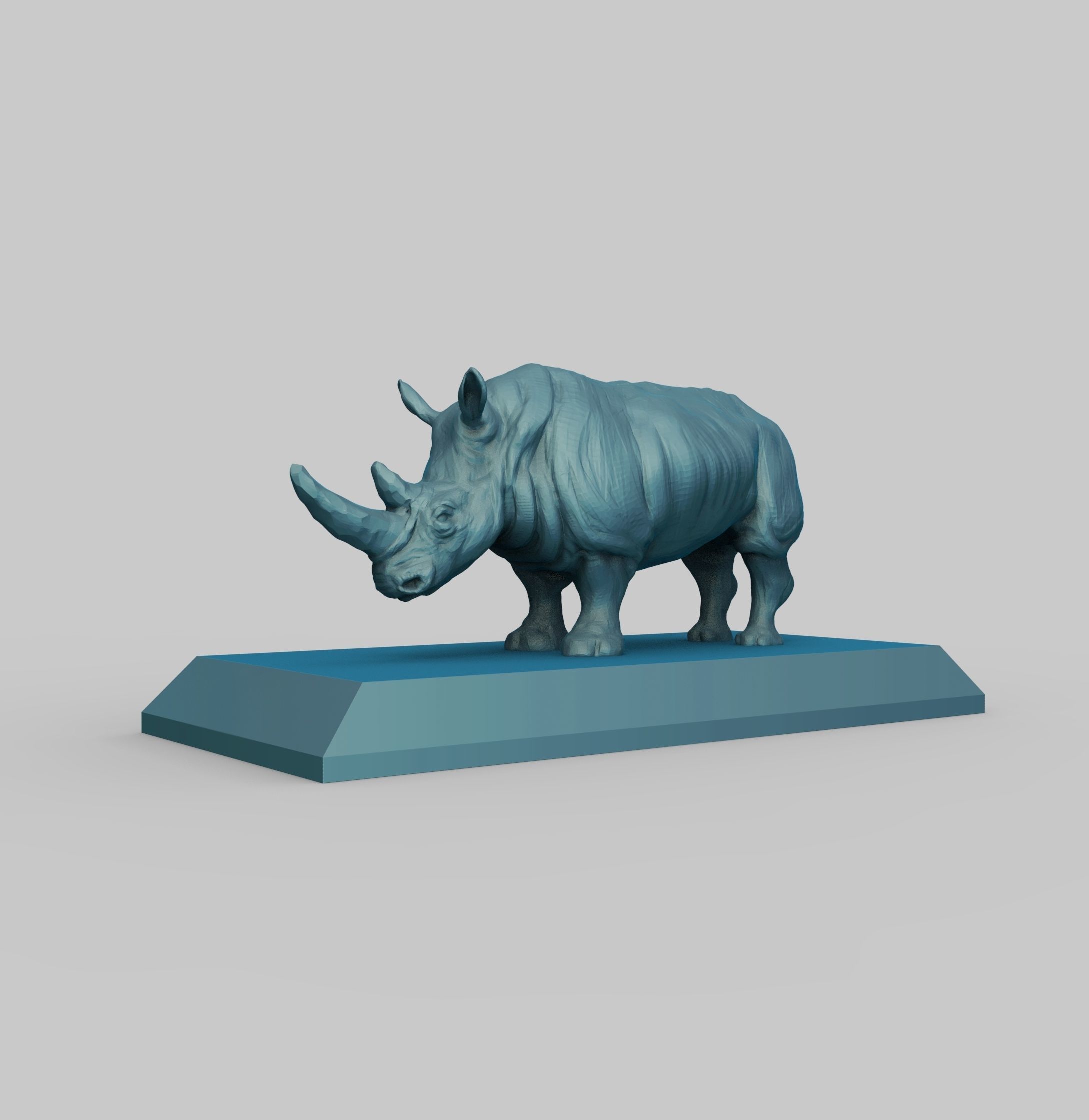 DC003S - Rhino - Endangered Animal Series 3D print model_4