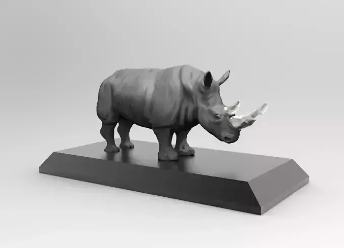 DC003S - Rhino - Endangered Animal Series 3D print model
