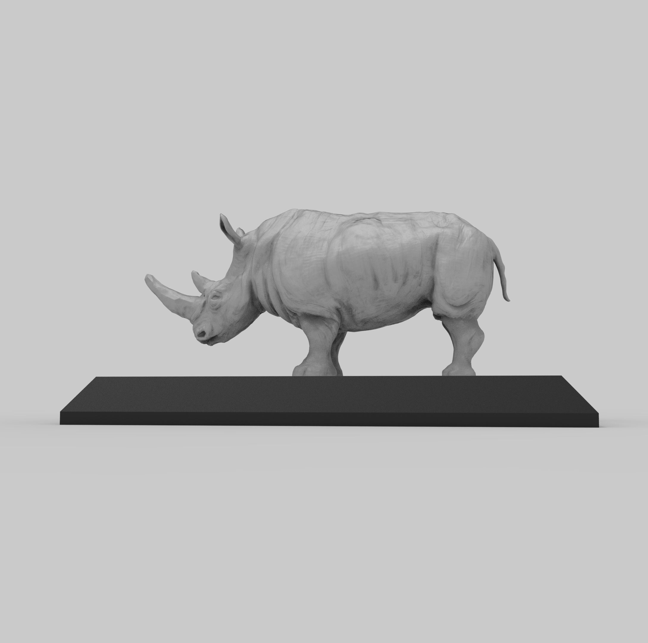 DC003S - Rhino - Endangered Animal Series 3D print model_2