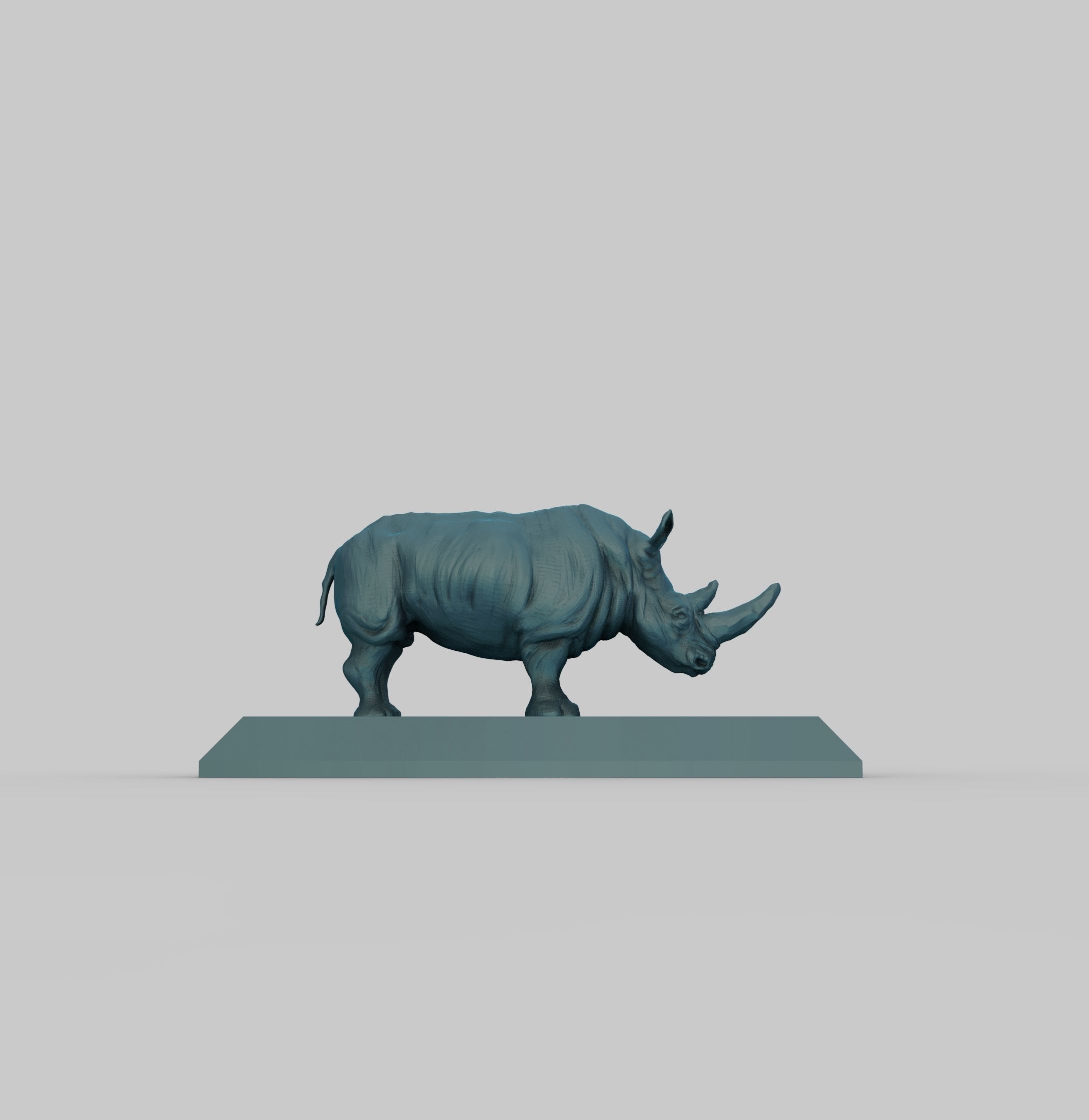 DC003S - Rhino - Endangered Animal Series 3D print model_5