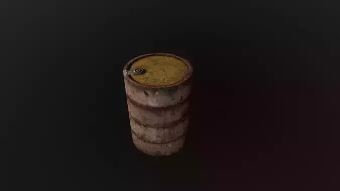 Old Rusty oil barrel