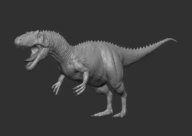 Allosaurus high poly t-pose model