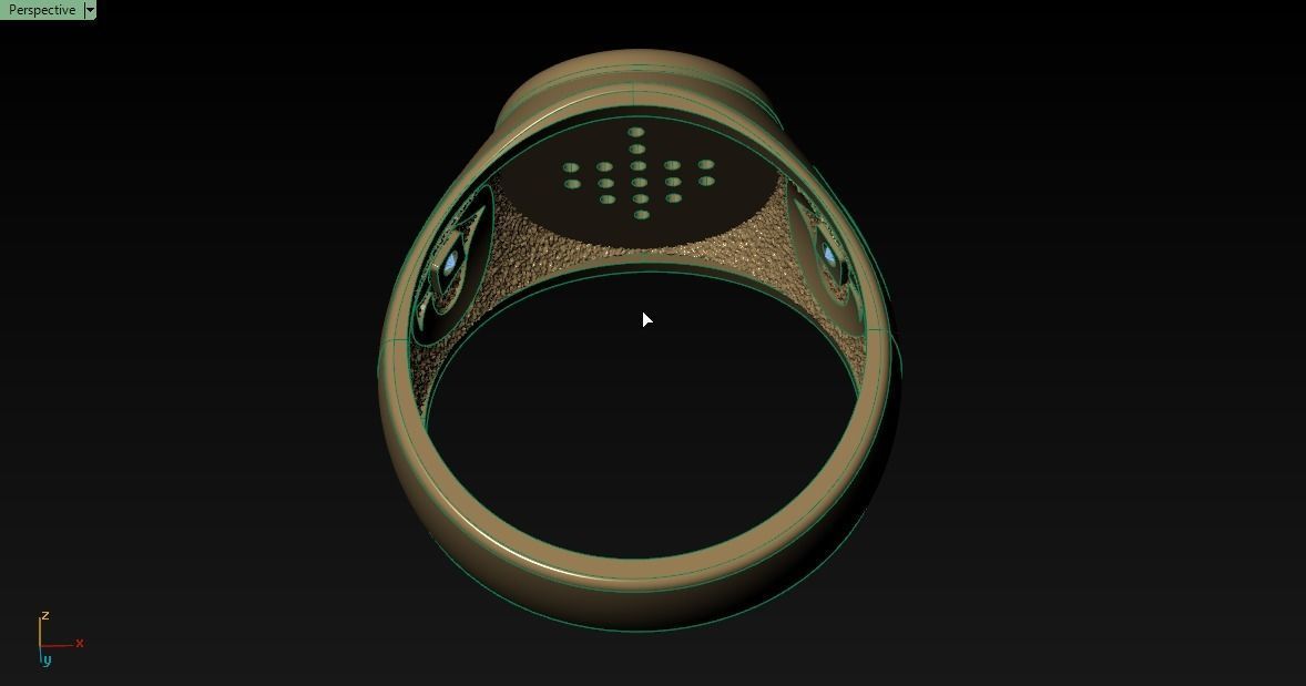 Spades Card Ring 3D print model_11