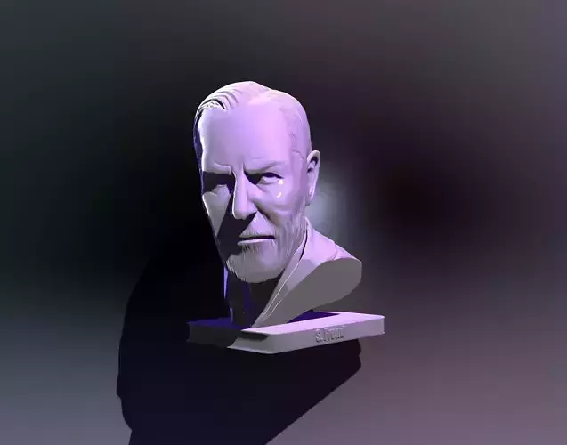 bust of Sigmund Freud Free 3D print model