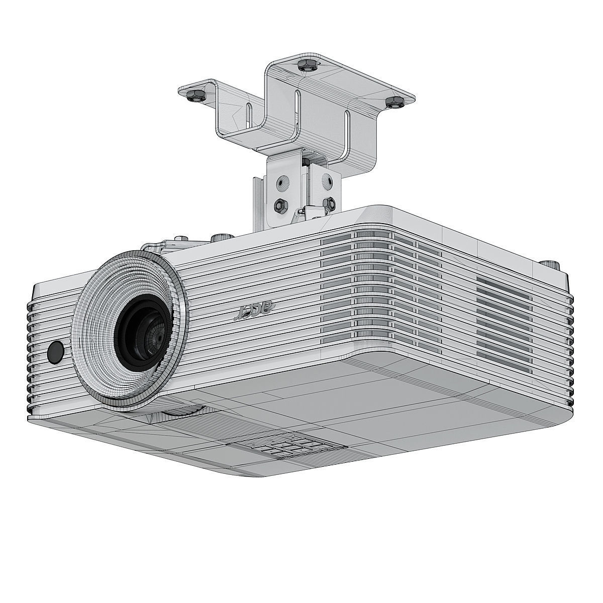 Projector Acer With Screens Set BLENDER 3D Model Cycles 3D model_6