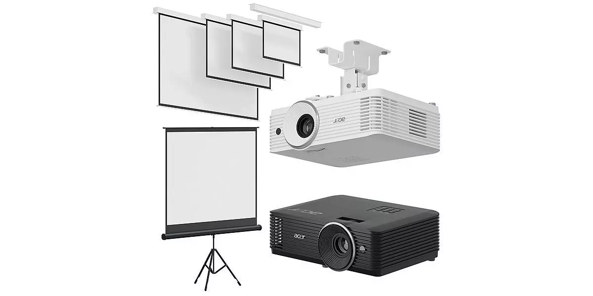 Projector Acer With Screens Set BLENDER 3D Model Cycles 3D model_0