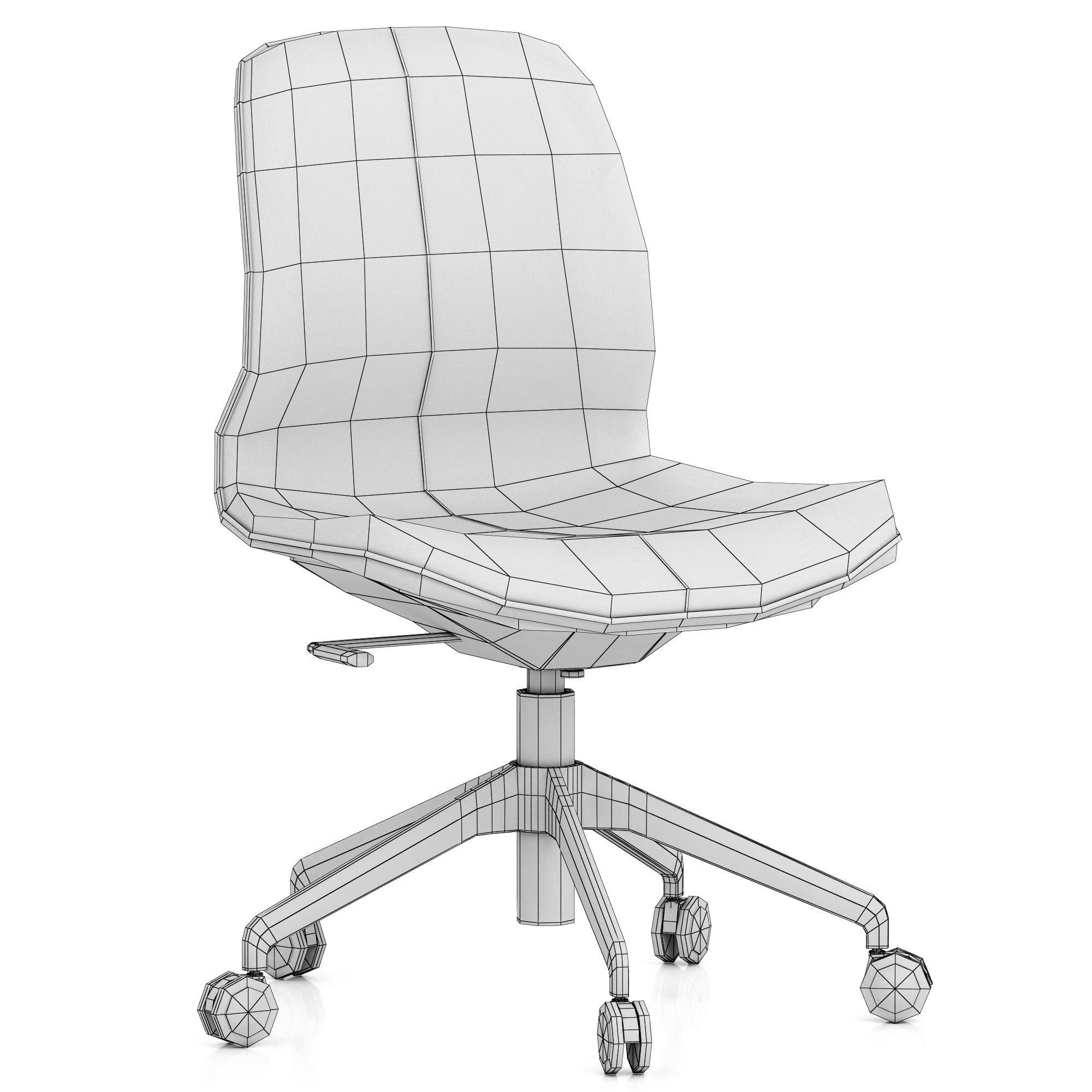 LANGFJALL office chair 3D model_8