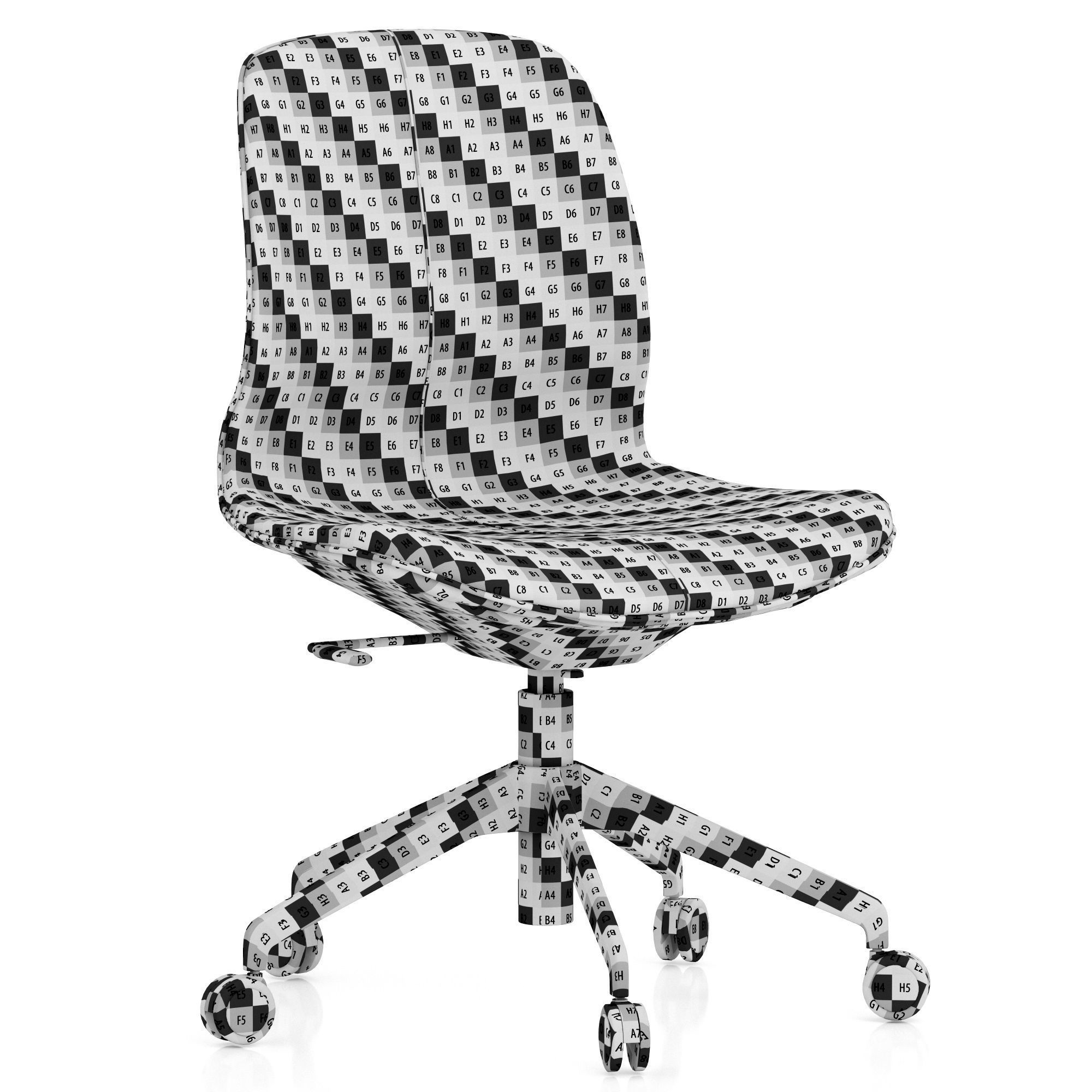 LANGFJALL office chair 3D model_7
