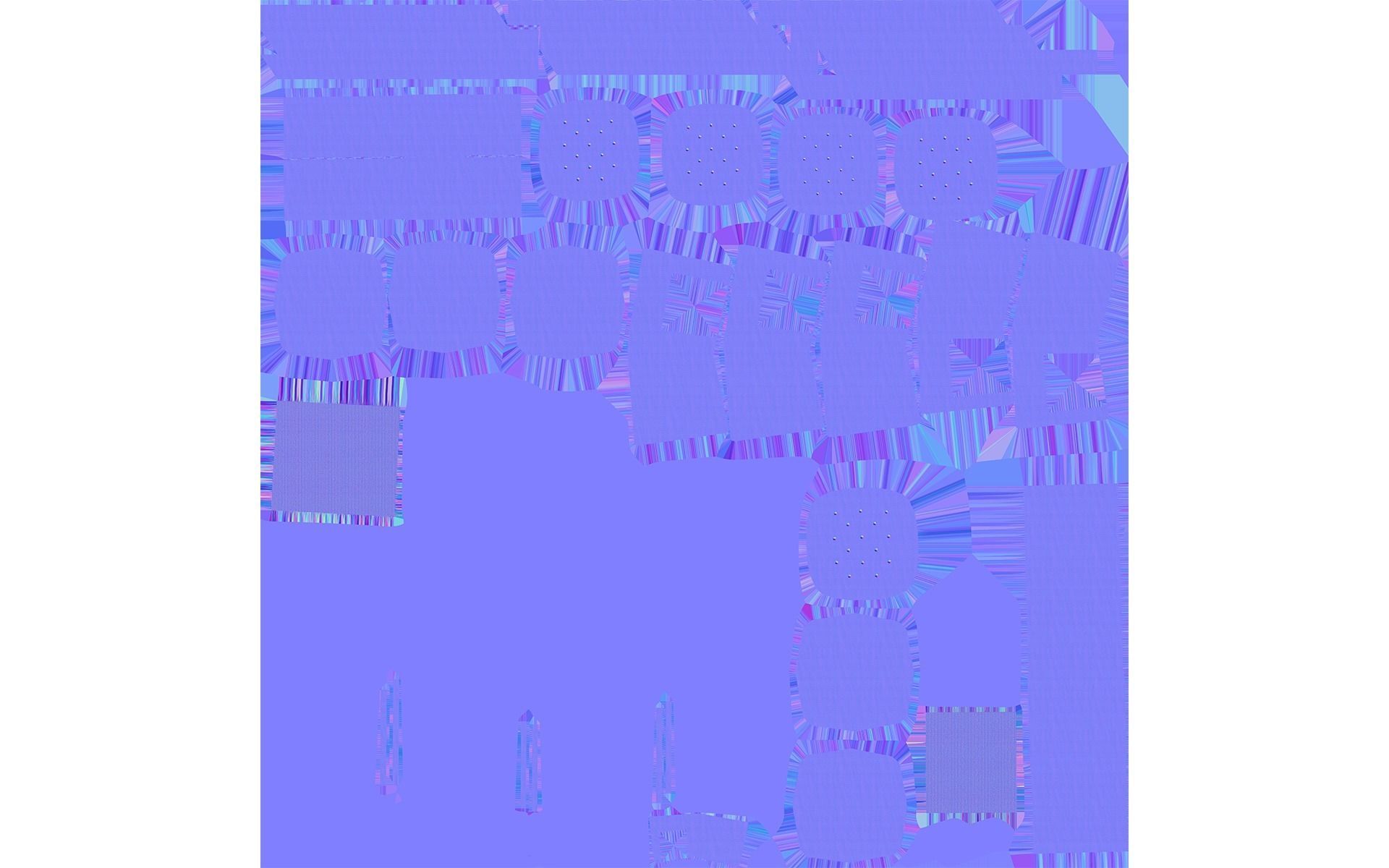 Sofa  white Low-poly 3D model_22