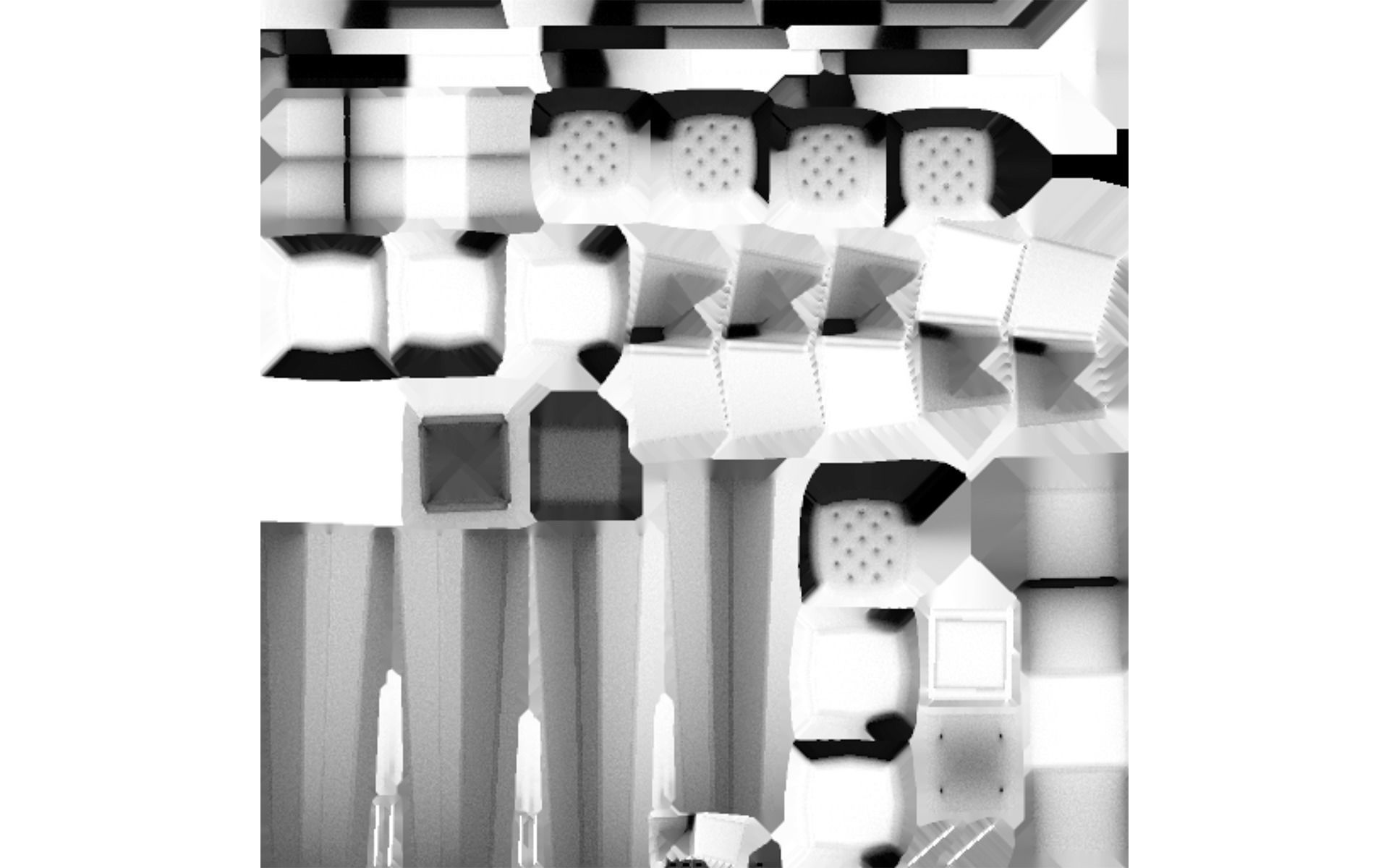 Sofa  white Low-poly 3D model_18