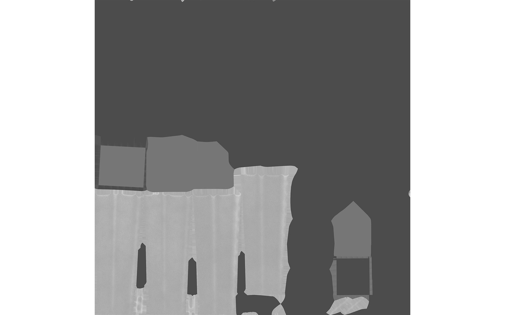 Sofa  white Low-poly 3D model_21