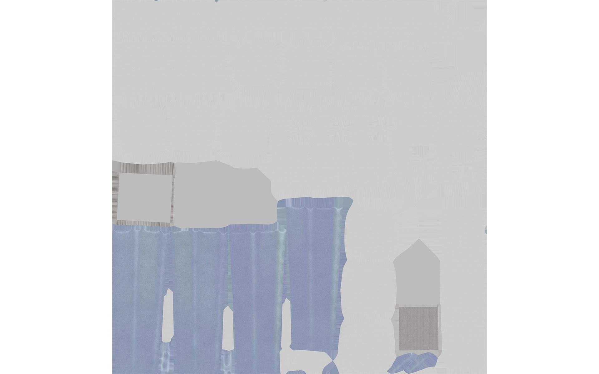 Sofa  white Low-poly 3D model_19